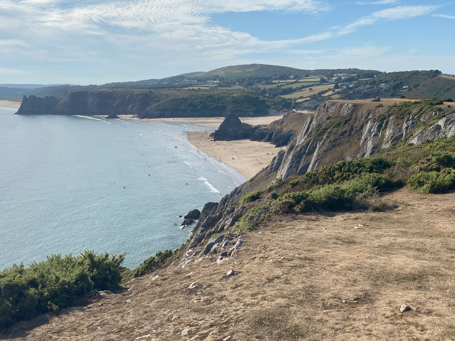 Three Cliffs Bay, Great Tor & Cefn Bryn
